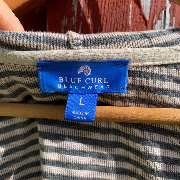 Women’s cream coloured Blue Curl hoodie dress size large - Picture 3 of 7